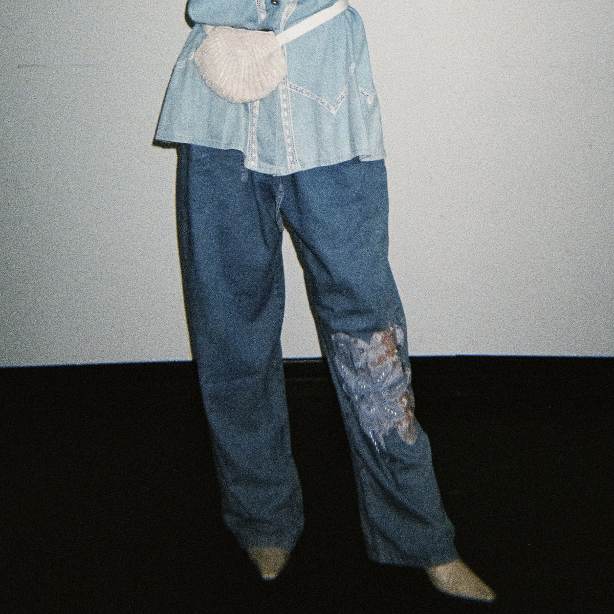 Norma Vintage_ oversize denim trousers – Krizia Robustella