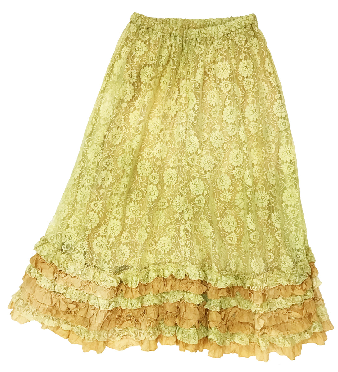 Norma Vintage _yellow lace skirt – Krizia Robustella