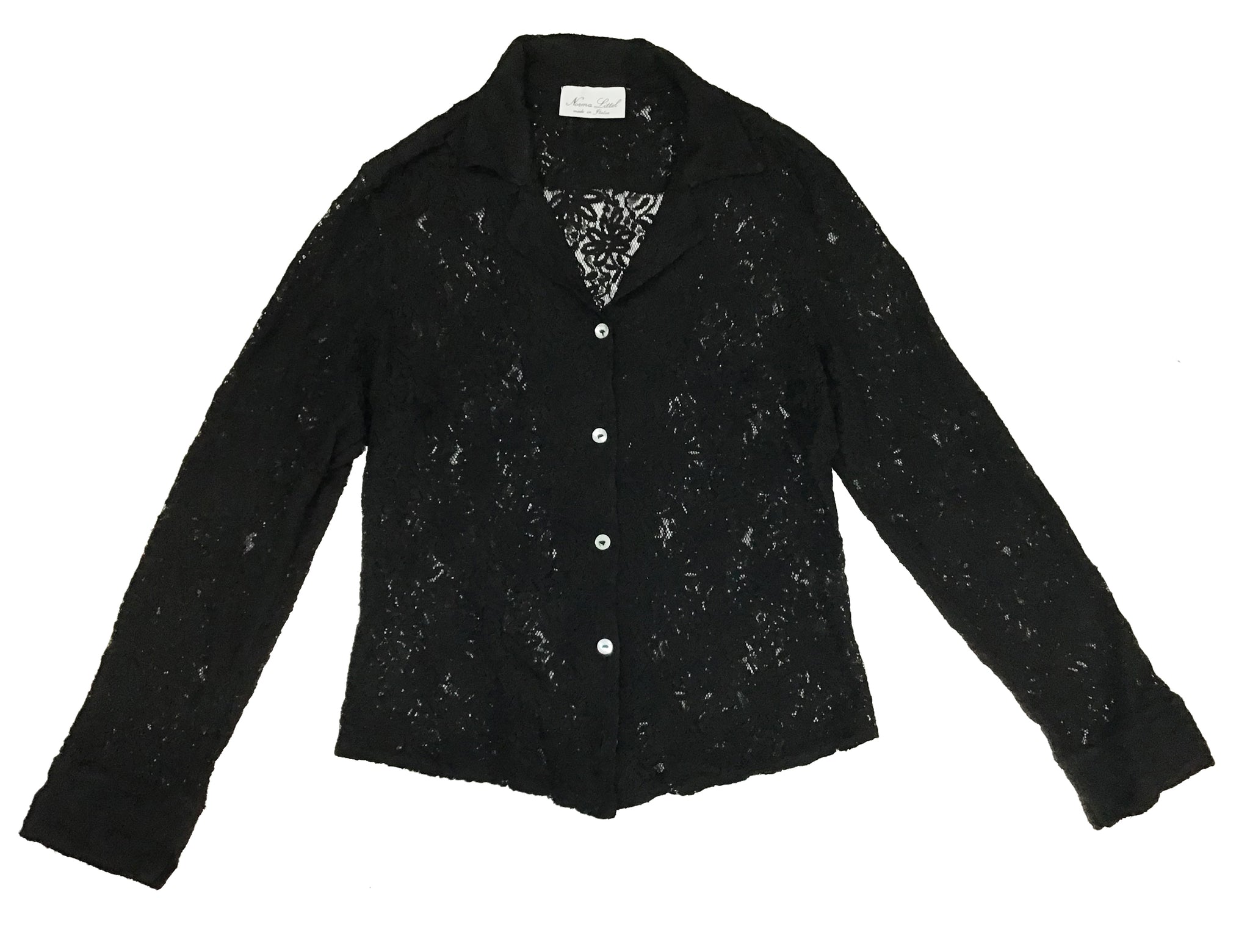 Norma Vintage _black lace shirt