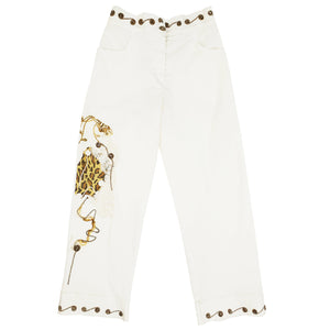 Norma Vintage _white denim trousers