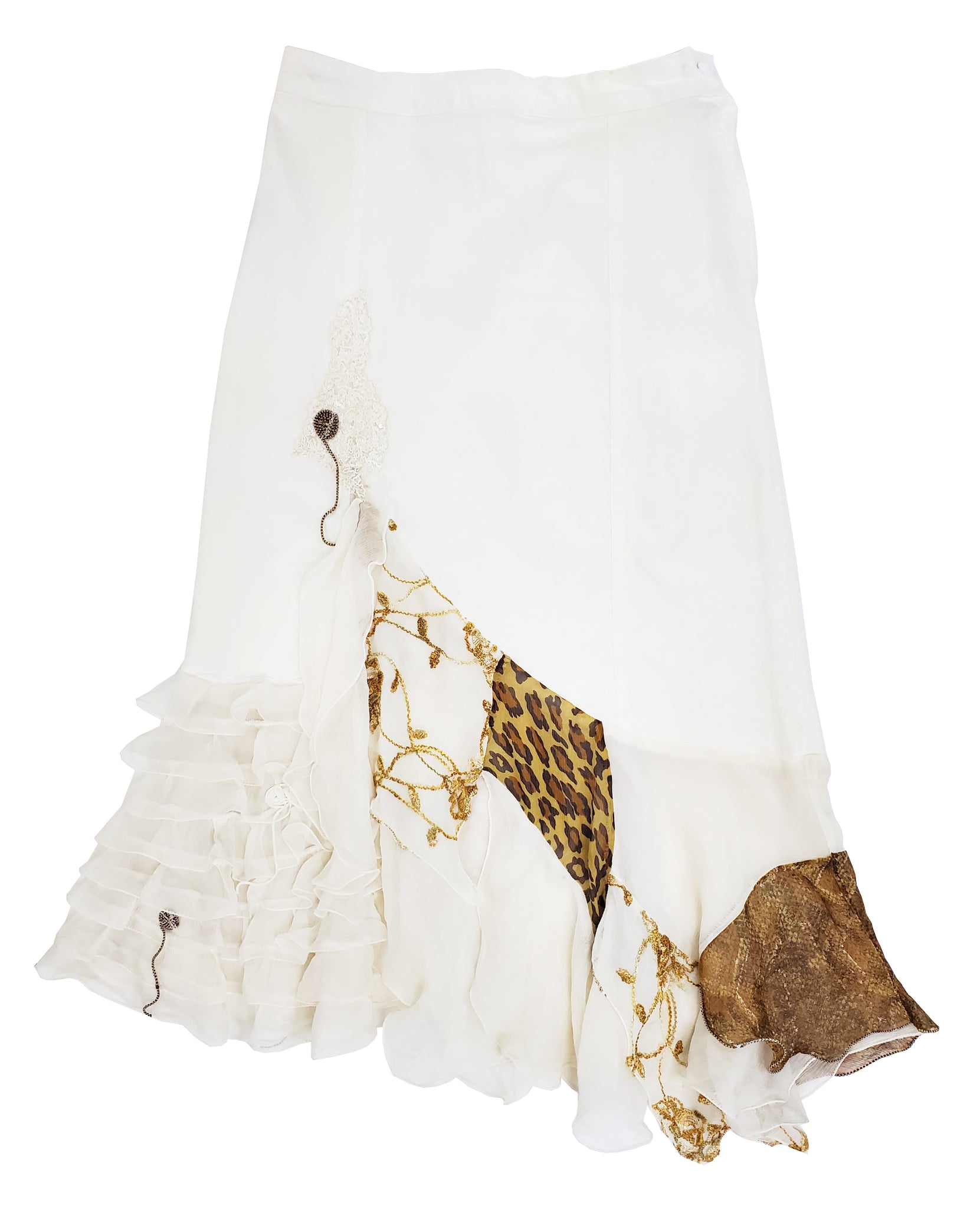 Norma Vintage _white denim skirt