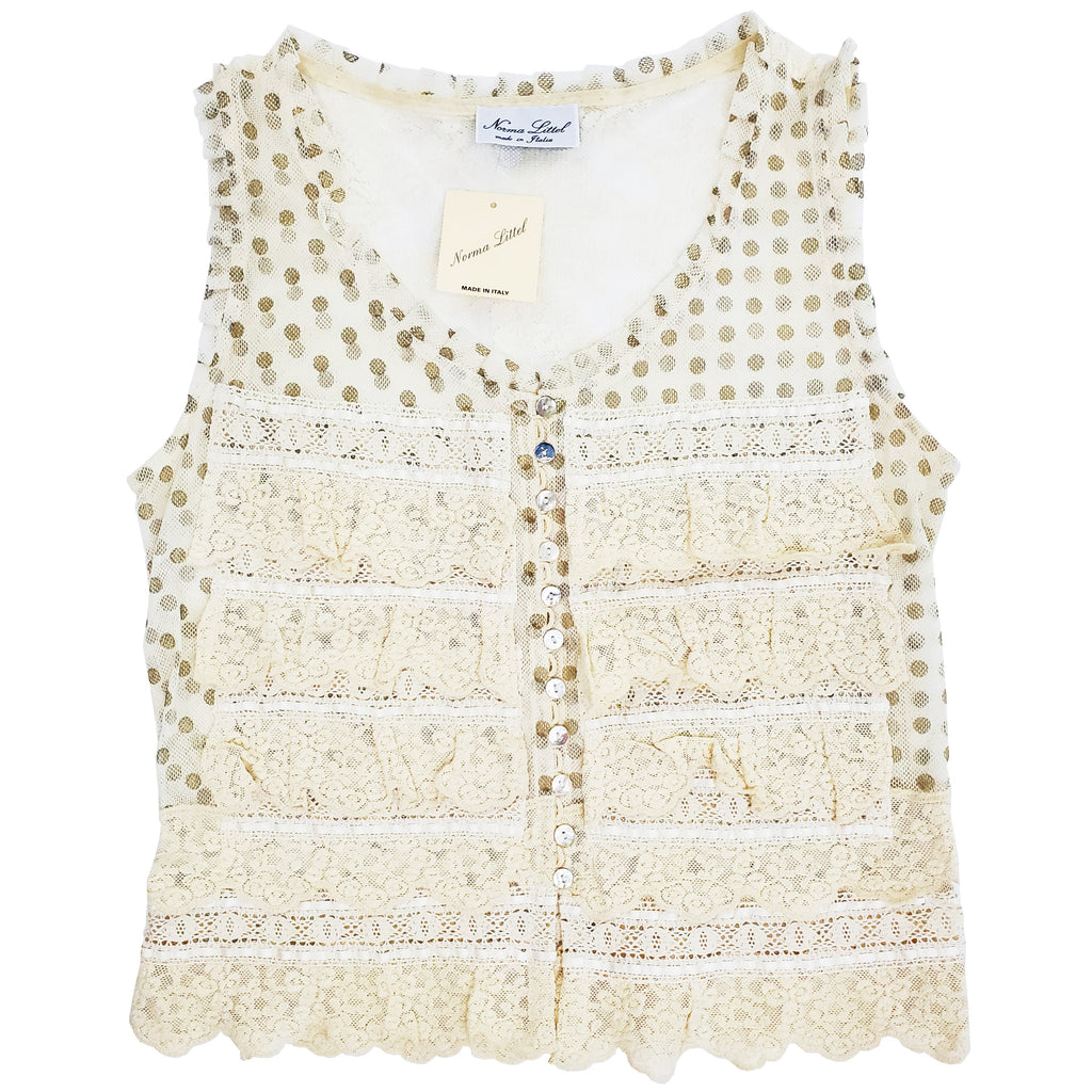 Norma Vintage _dot mesh top