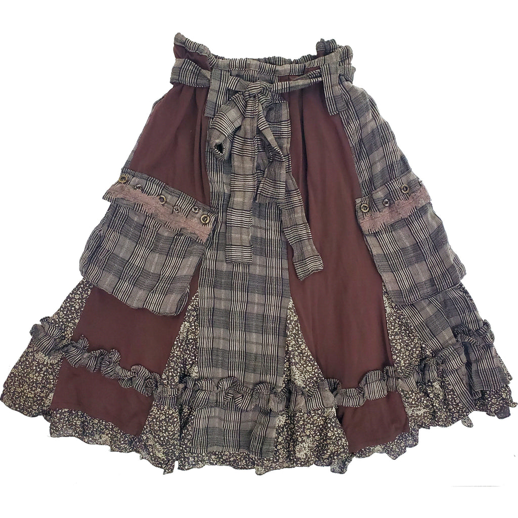 Norma Vintage _plaid skirt