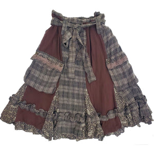 Norma Vintage _plaid skirt