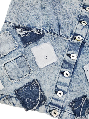 Norma Vintage _square denim top
