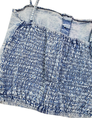Norma Vintage _square denim top