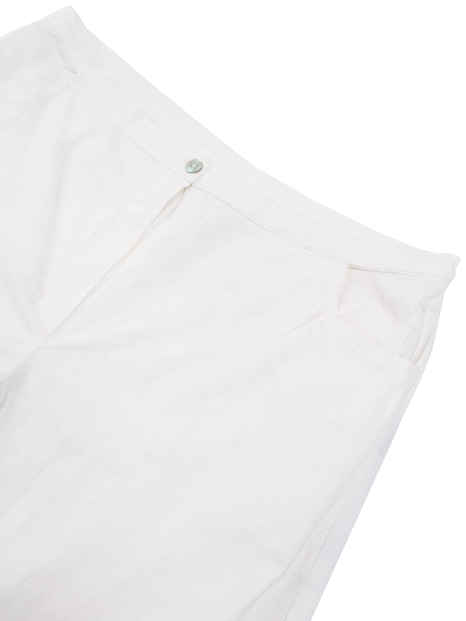 Norma Vintage _white flowers trousers