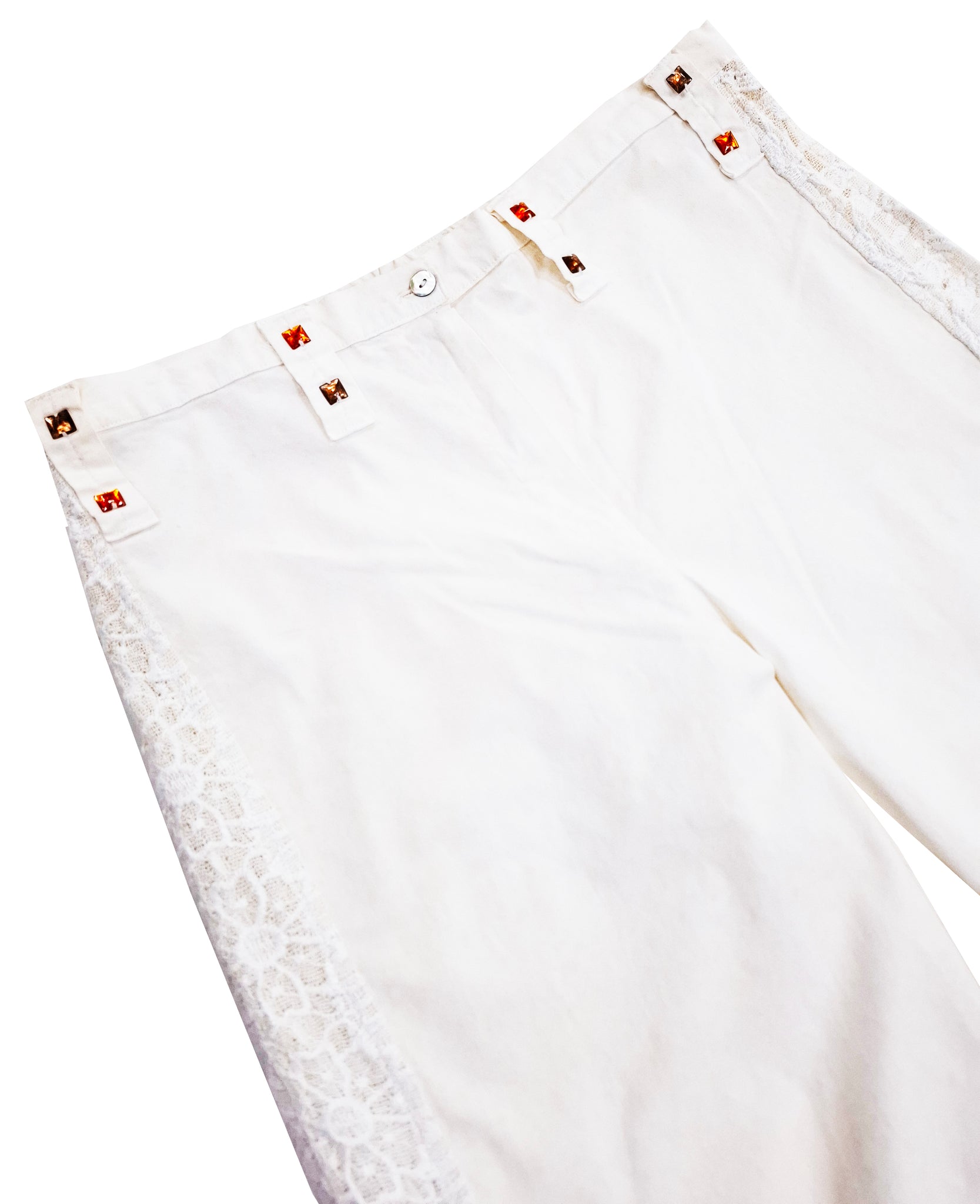 Norma Vintage _white cargo trousers