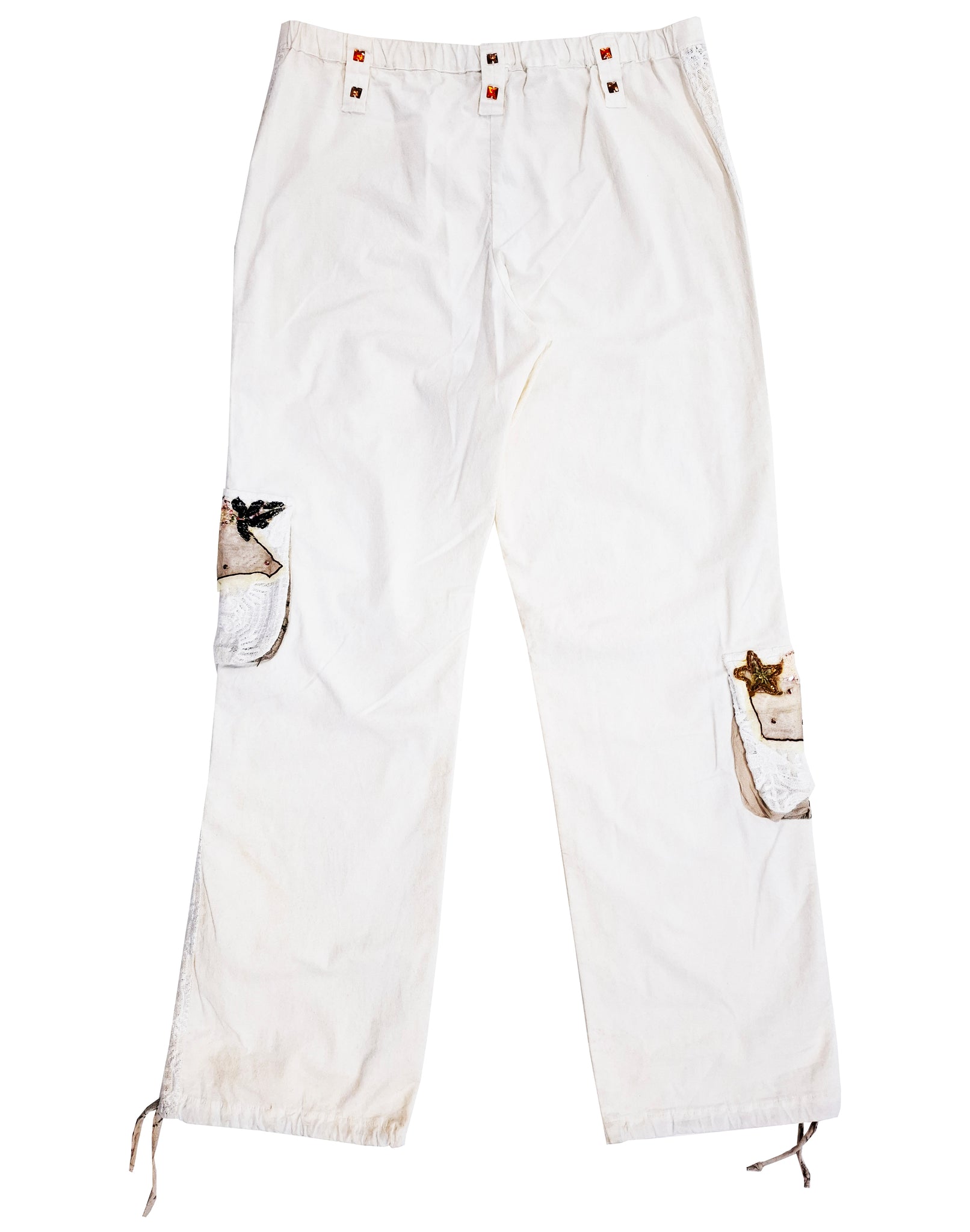 Norma Vintage _white cargo trousers