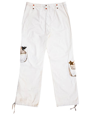 Norma Vintage _white cargo trousers