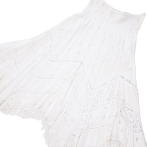 Norma Vintage _boho white skirt
