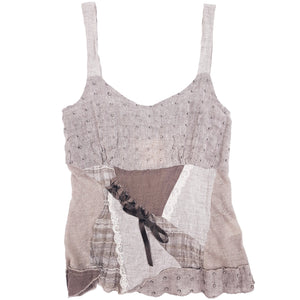 Norma Vintage _knit & linen top