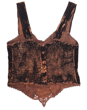 Norma Vintage _velvet top