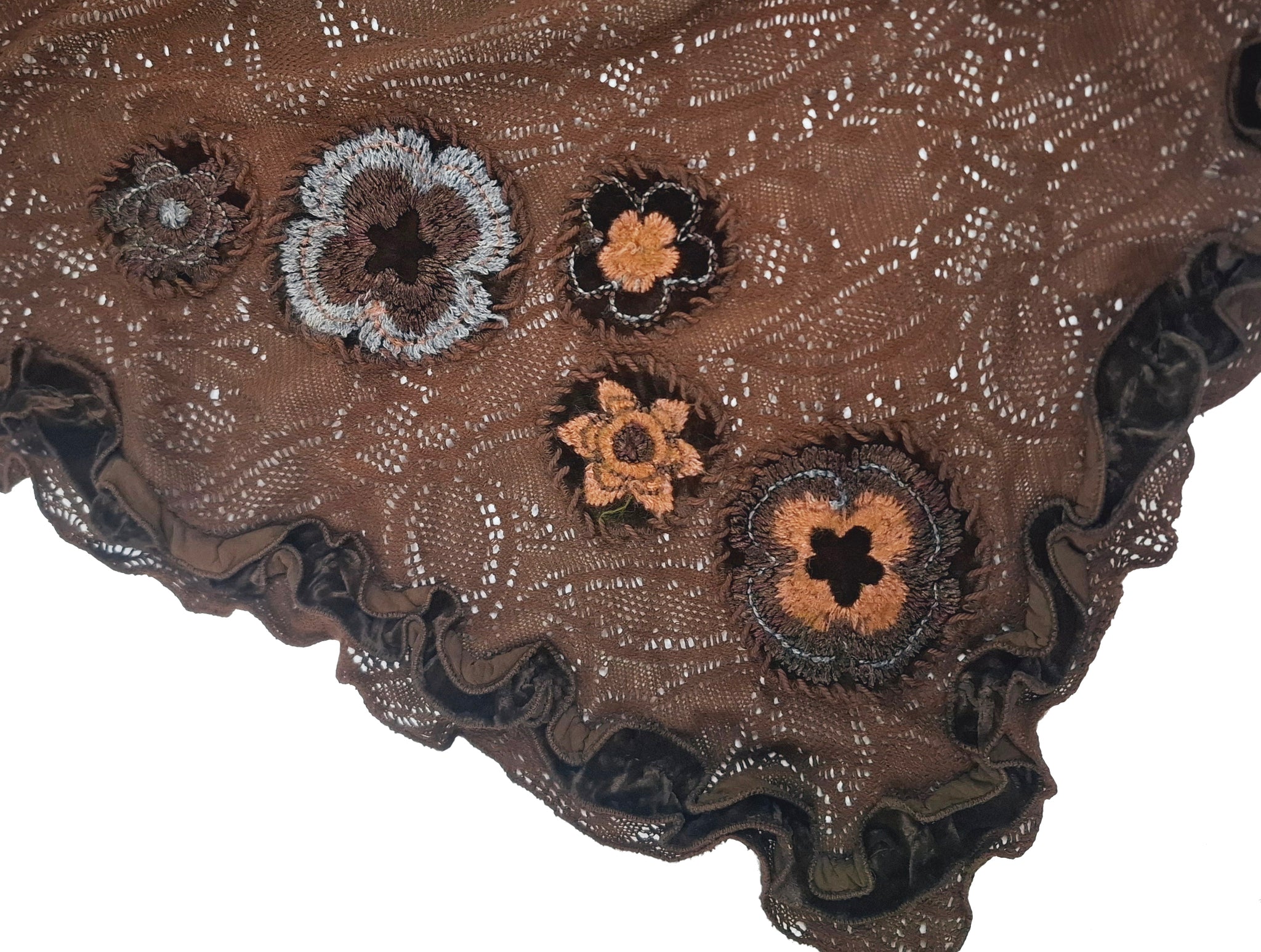 Norma Vintage _brown shawl