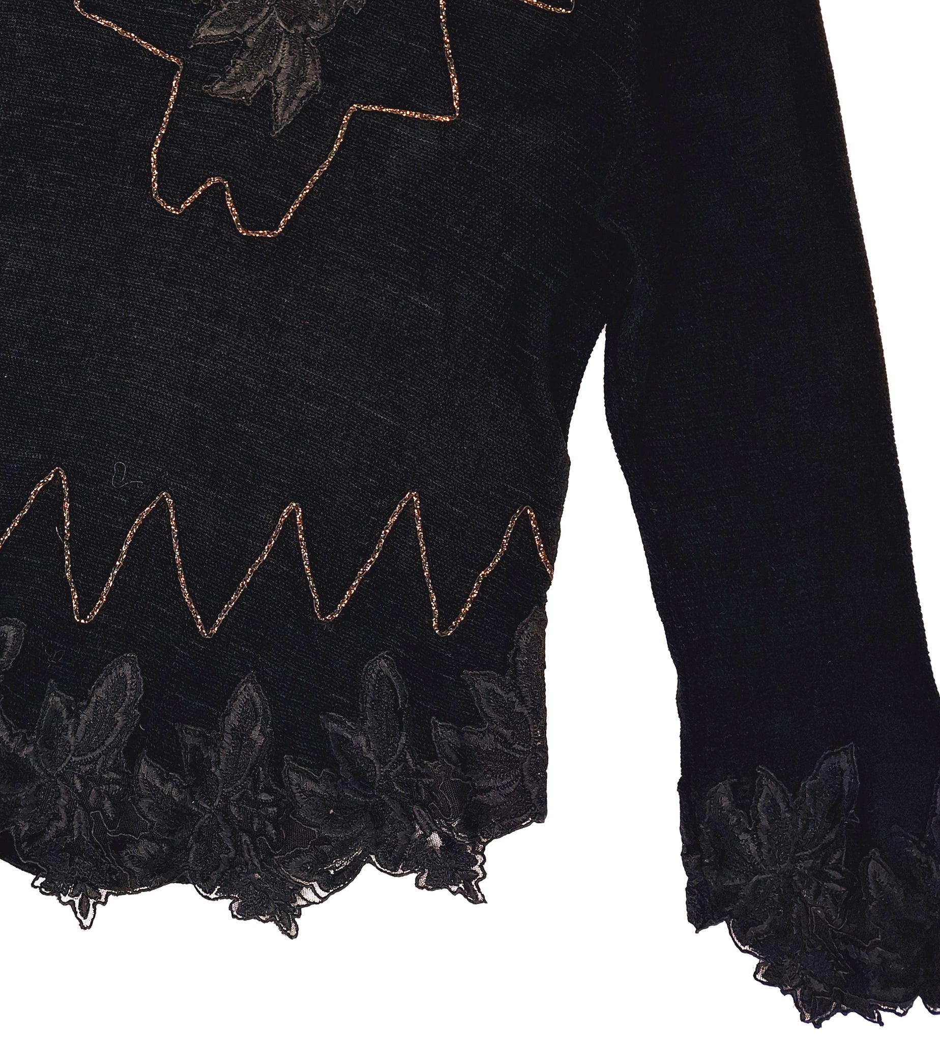 Norma Vintage _black chenille jumper