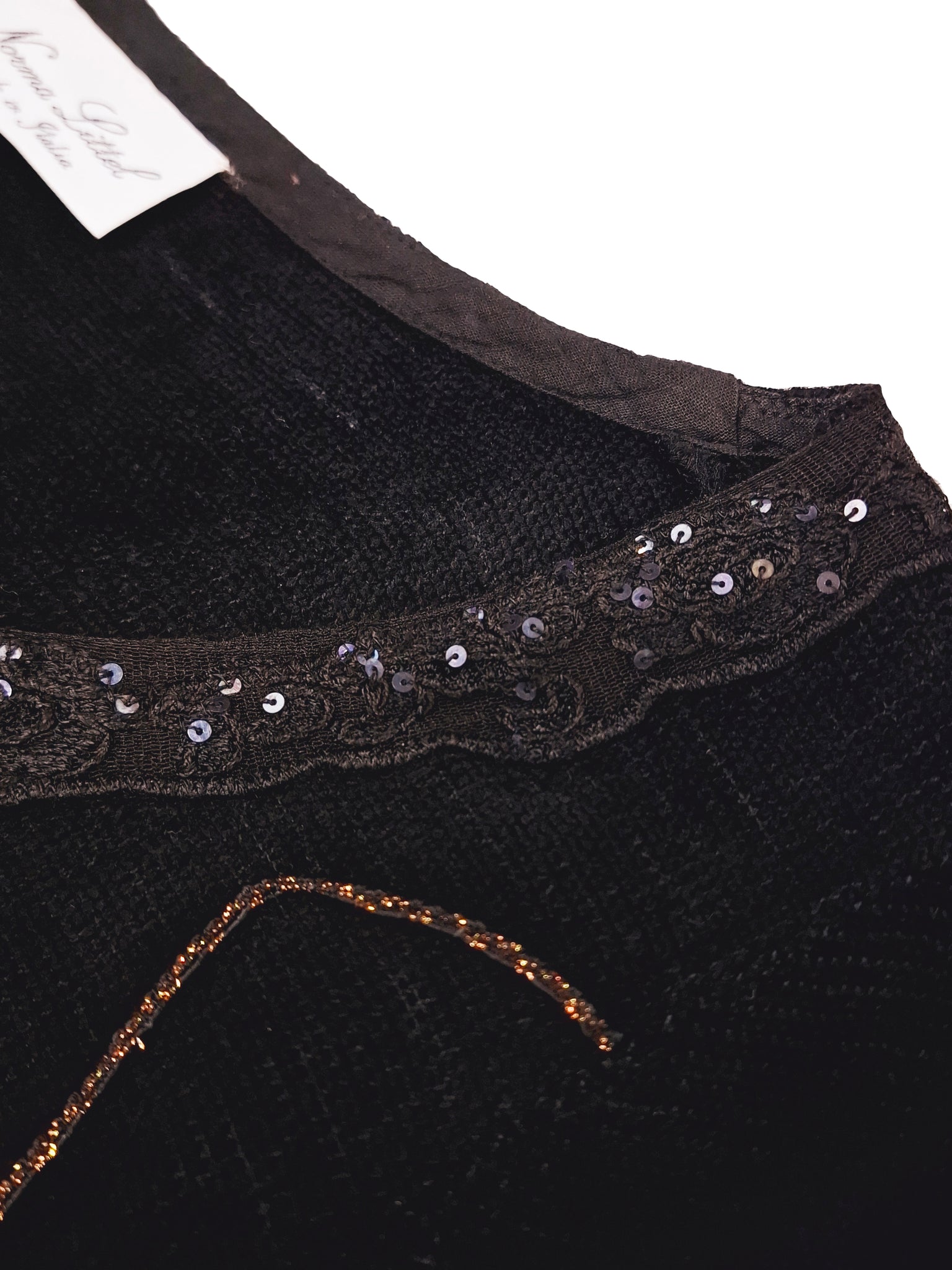 Norma Vintage _black chenille jumper