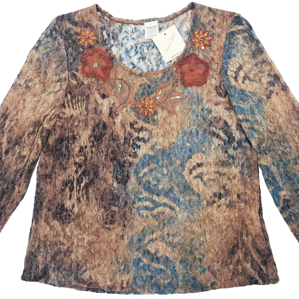 Norma Vintage _mesh printed t-shirt