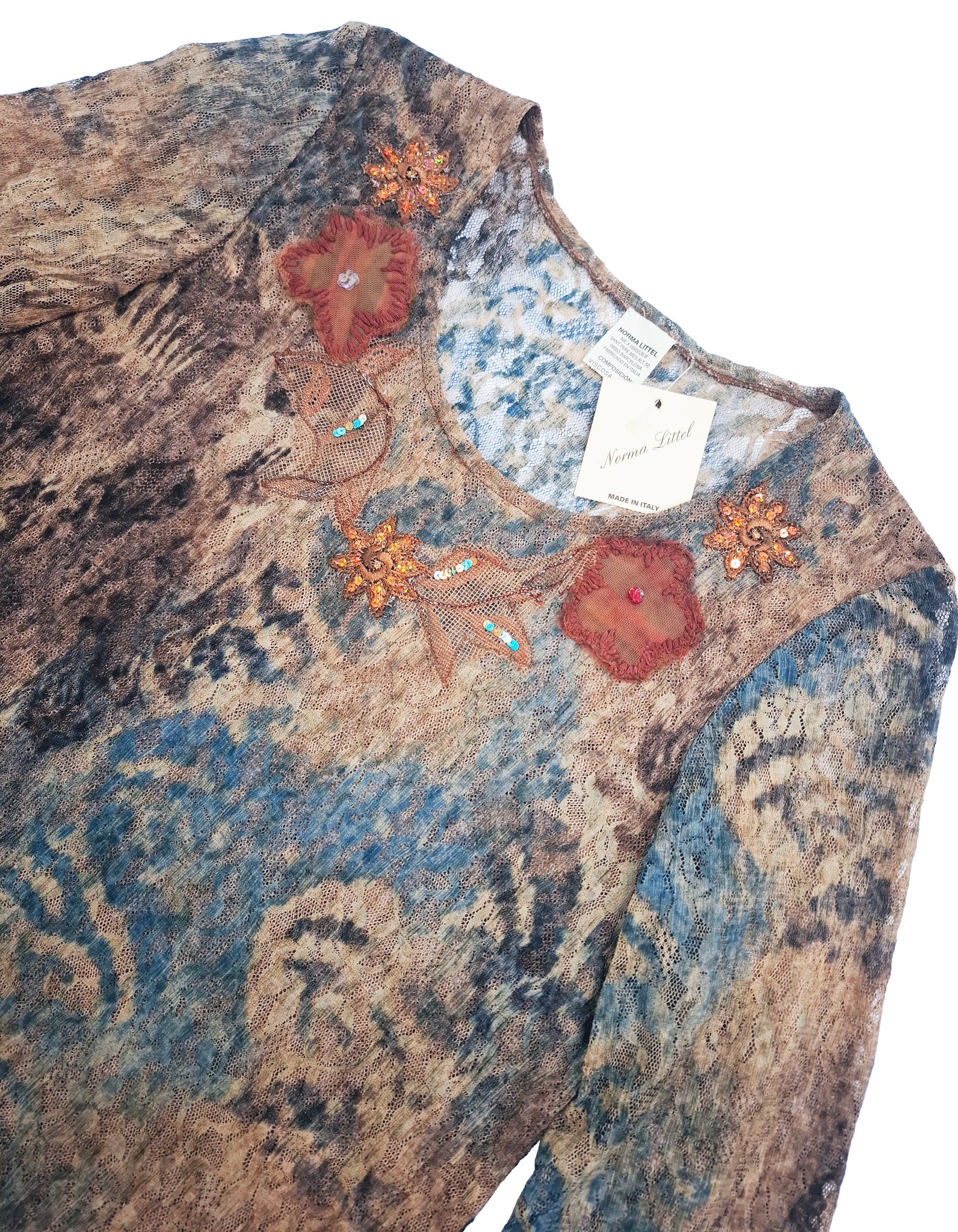 Norma Vintage _mesh printed t-shirt