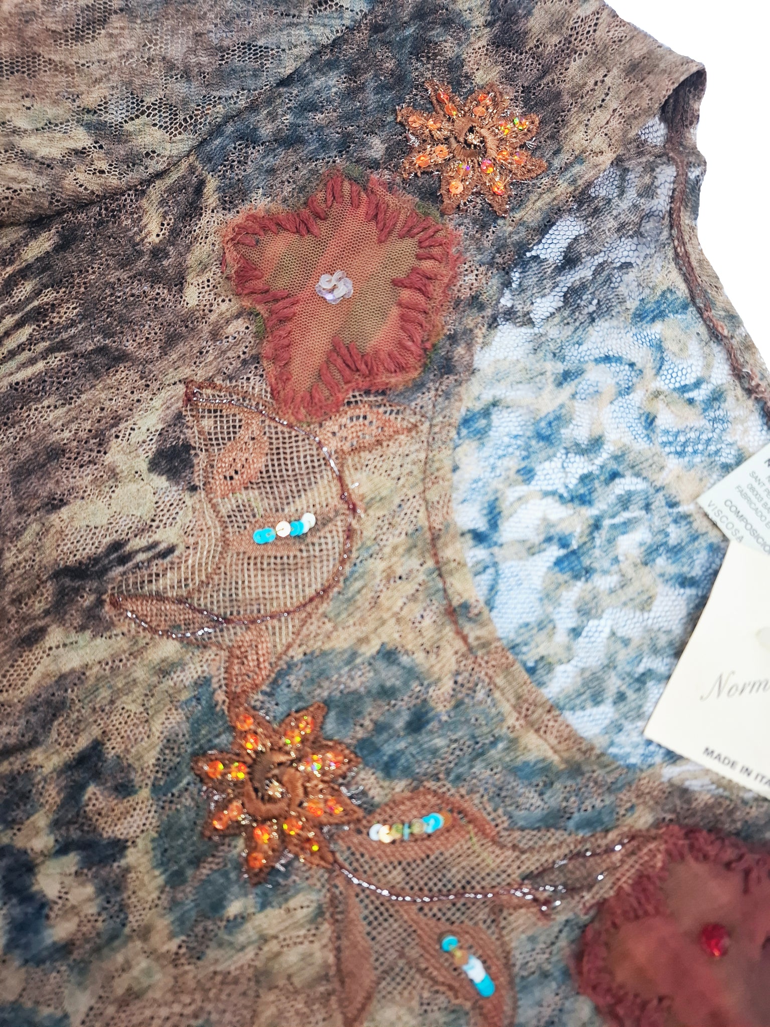 Norma Vintage _mesh printed t-shirt