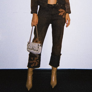 Norma Vintage _brown capri trousers