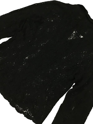 Norma Vintage _black lace shirt