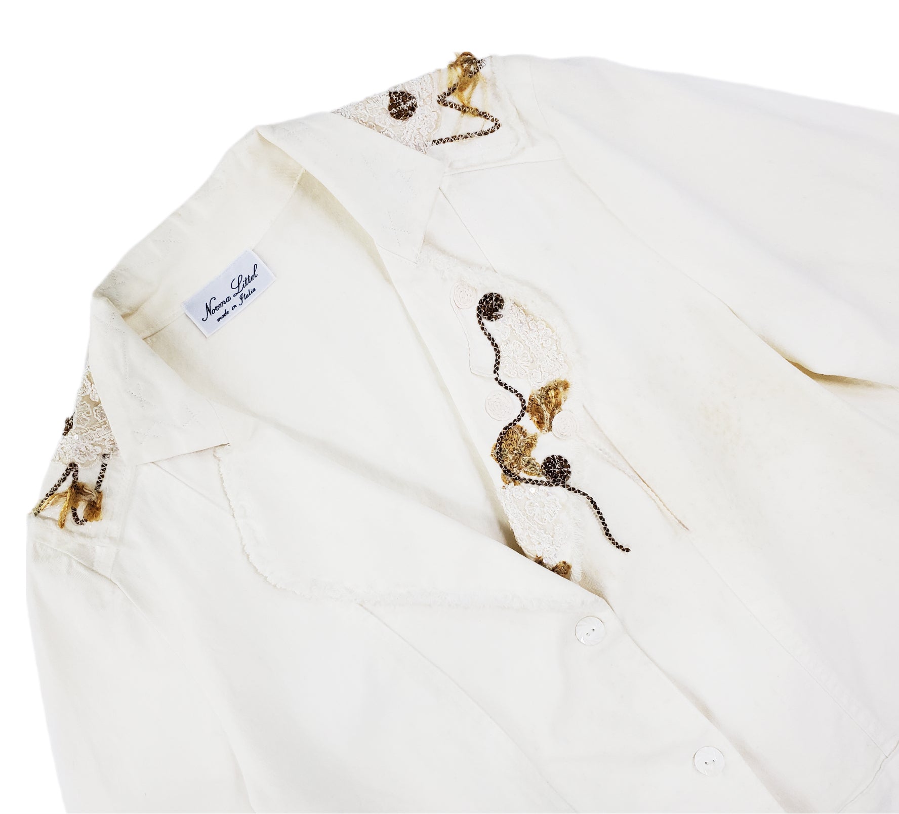Norma Vintage _white denim jacket