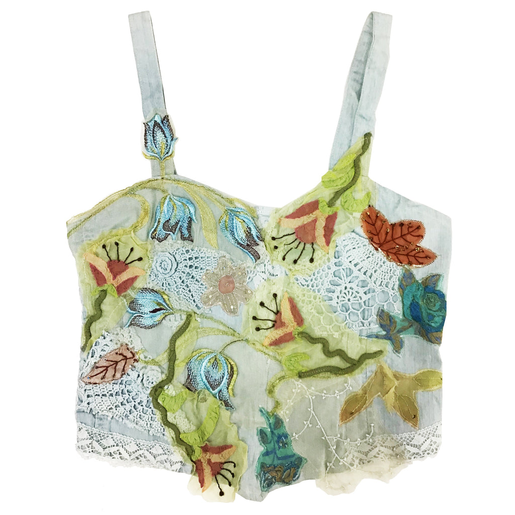 Norma Vintage _flowers corsé