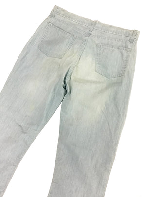 Norma Vintage_ flowers denim trousers