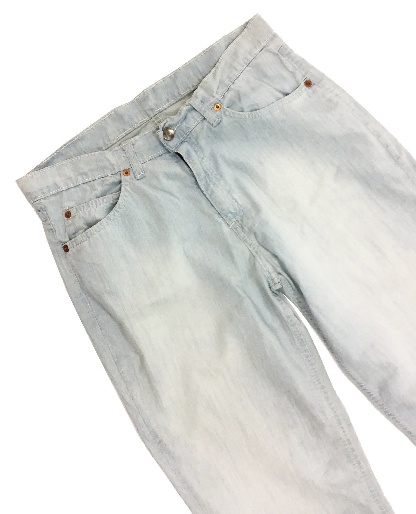 Norma Vintage_ flowers denim trousers