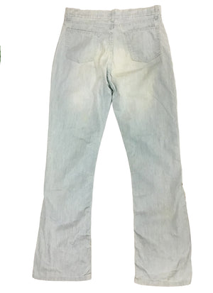 Norma Vintage_ flowers denim trousers