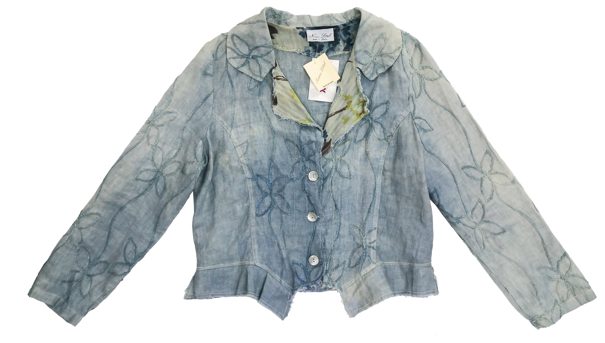 Norma Vintage _blue flowers jacket