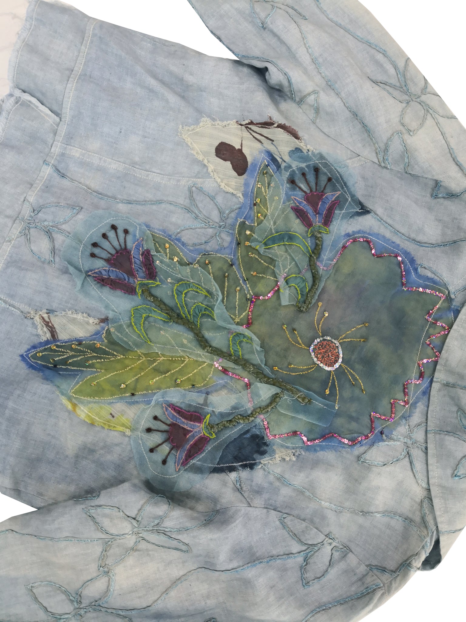 Norma Vintage _blue flowers jacket