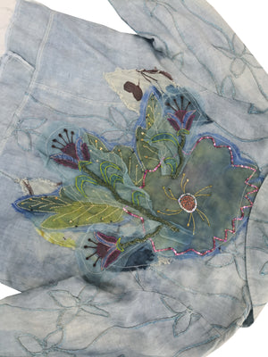 Norma Vintage _blue flowers jacket