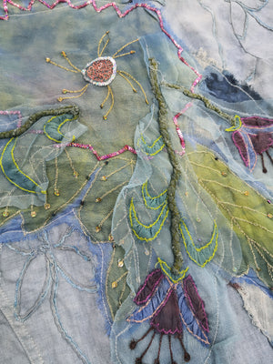 Norma Vintage _blue flowers jacket