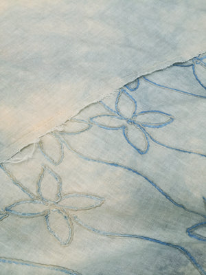 Norma Vintage _blue flowers skirt