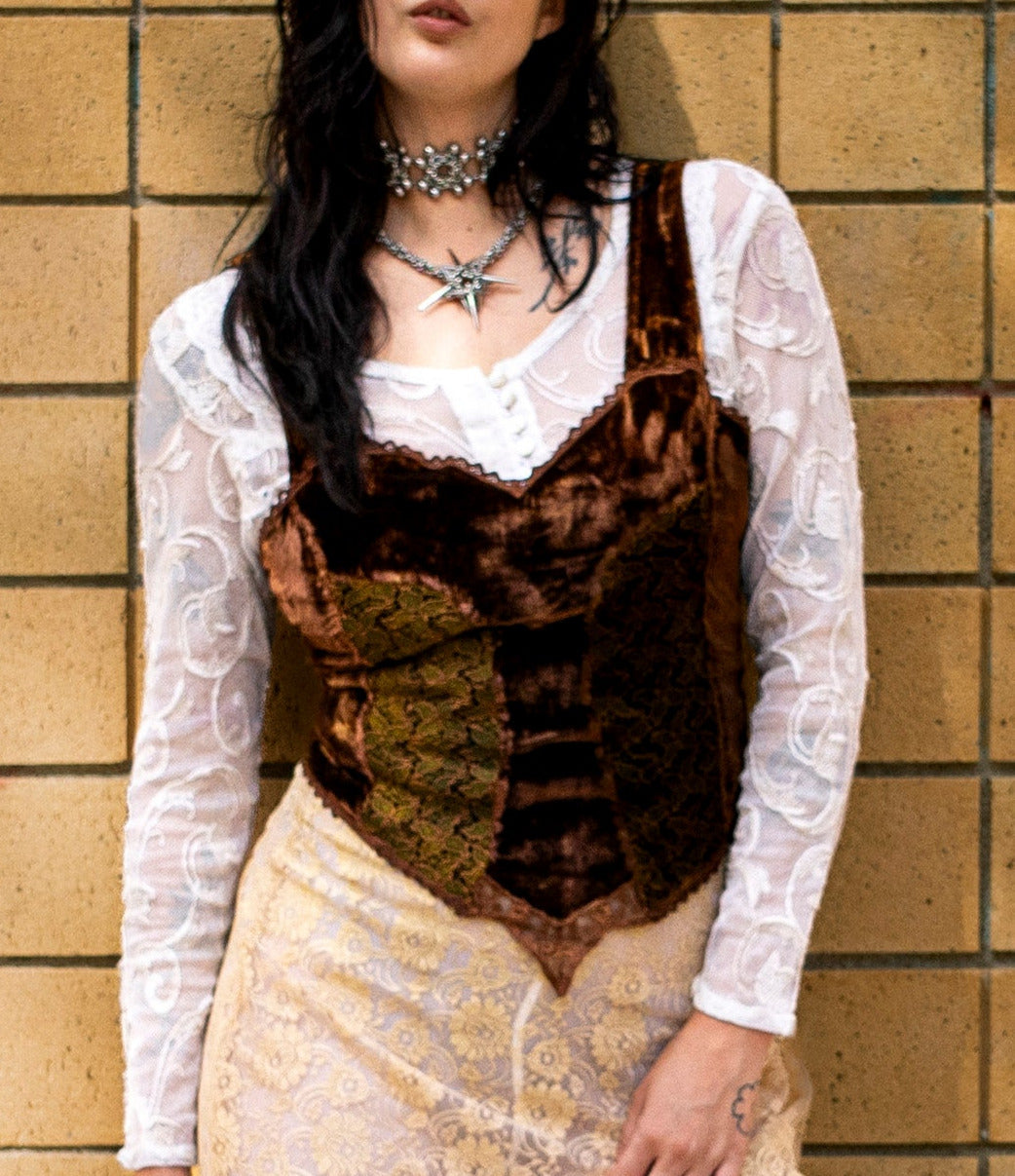 Norma Vintage _velvet top