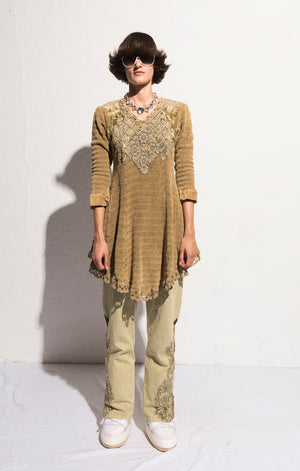 Norma Vintage _green denim trousers