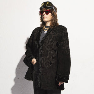 Norma Vintage _black chinille jacket