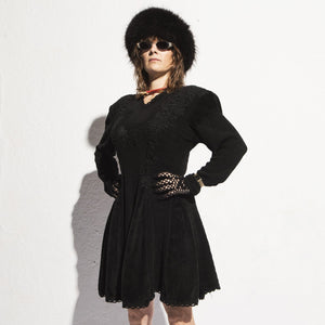 Norma Vintage _black mini dress