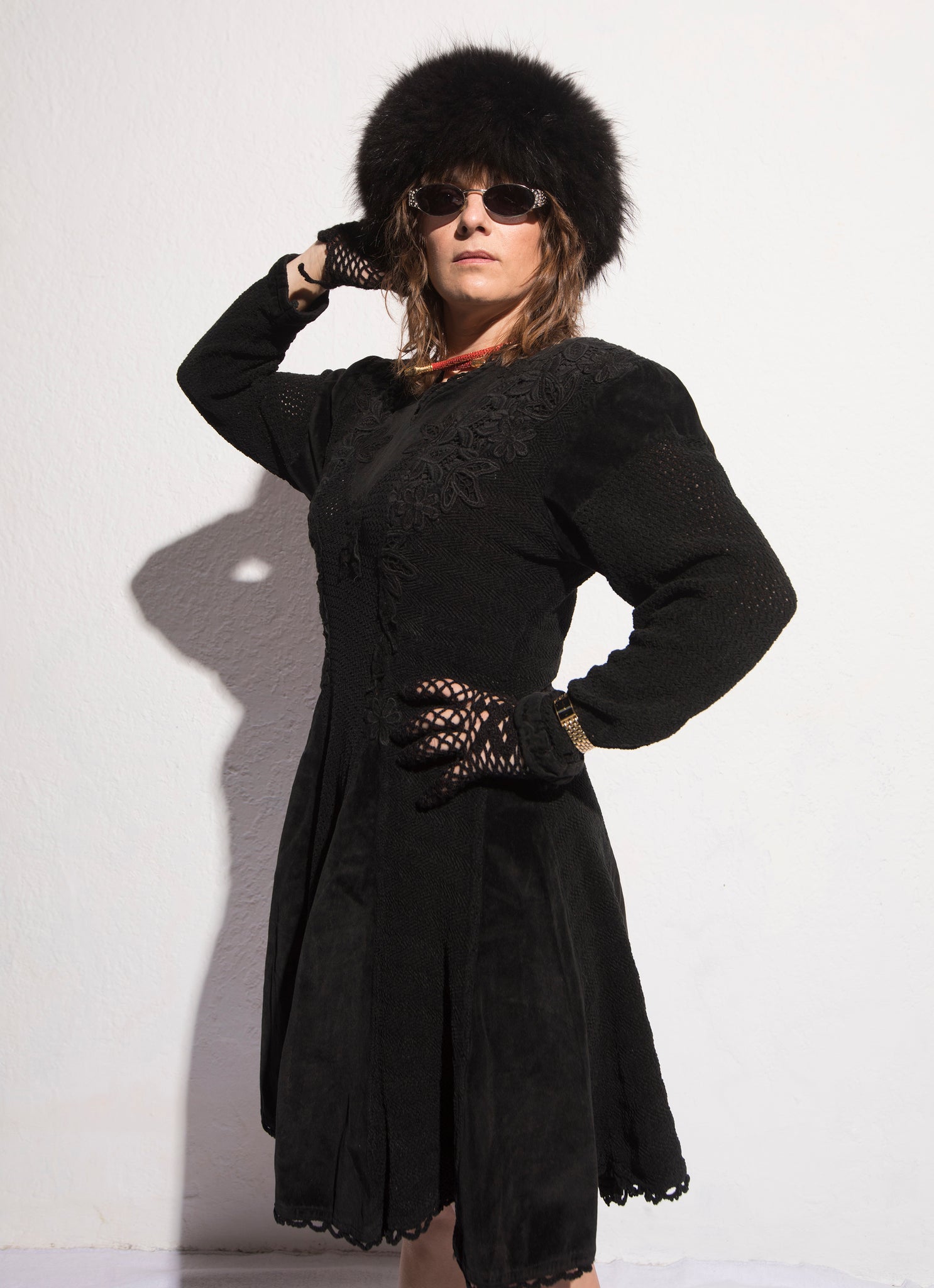 Norma Vintage _black mini dress