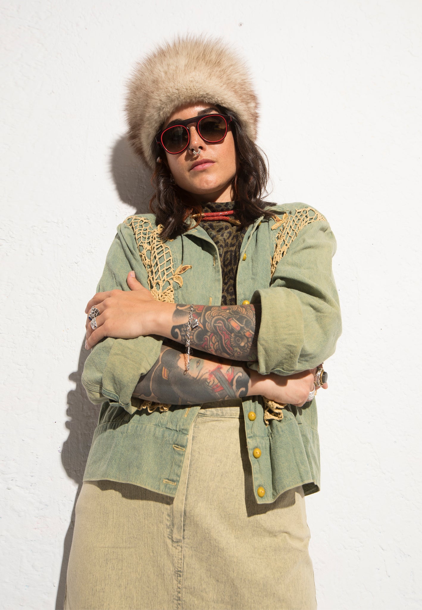 Norma Vintage _green denim jacket