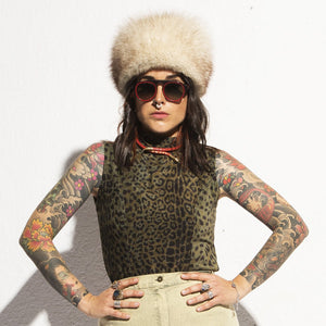 Norma Vintage _leopard top