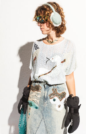 Norma Vintage _snake & sunset tops