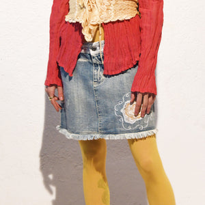 Norma Vintage _denim mini skirt
