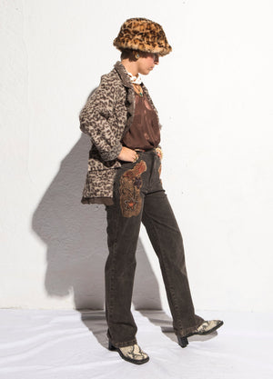 Norma Vintage _wool leopard jacket