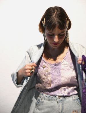 Norma Vintage _violet top