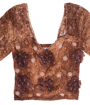 Norma Vintage _pearl top