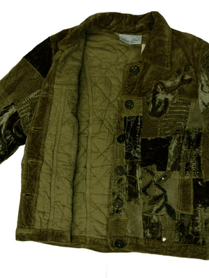 Norma Vintage _velvet patchwork jacket