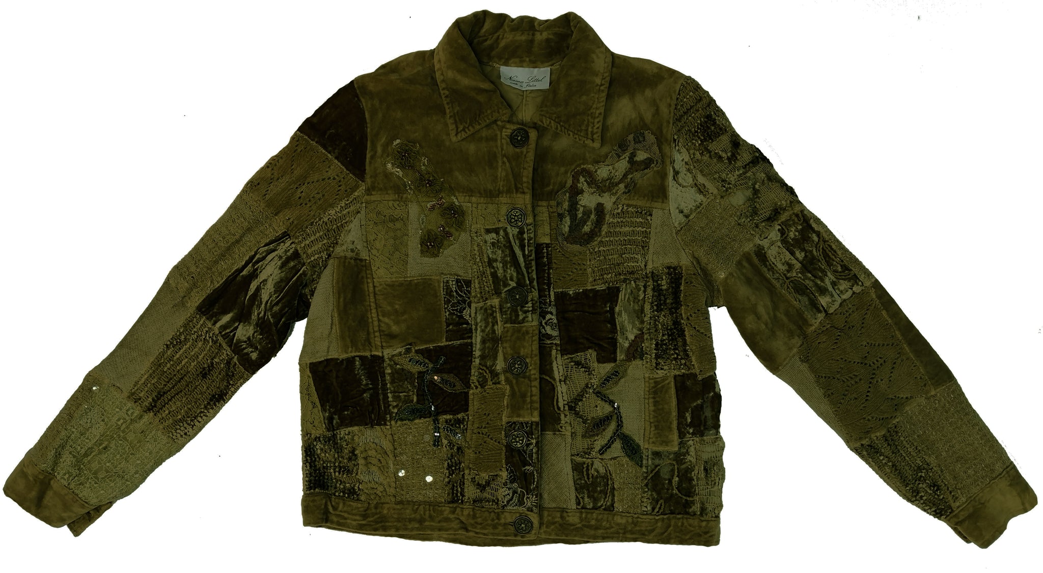 Norma Vintage _velvet patchwork jacket