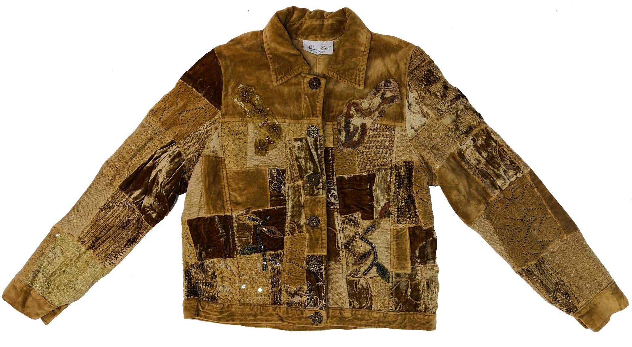 Norma Vintage _velvet patchwork jacket